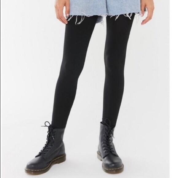 NEW Kushyfoot Black Microfiber Seamless Black Leggings Sz Medium NWT - Picture 2 of 6